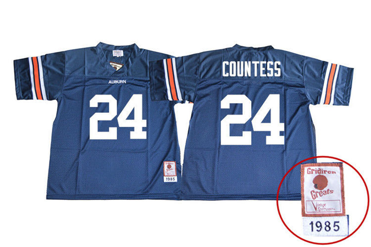 Men's Auburn Tigers #24 Blake Countess 1985 Throwback Navy College Stitched Football Jersey